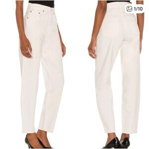 Agolde Women's High Rise Jeans in White